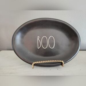 Black Boo Rae Dunn plate